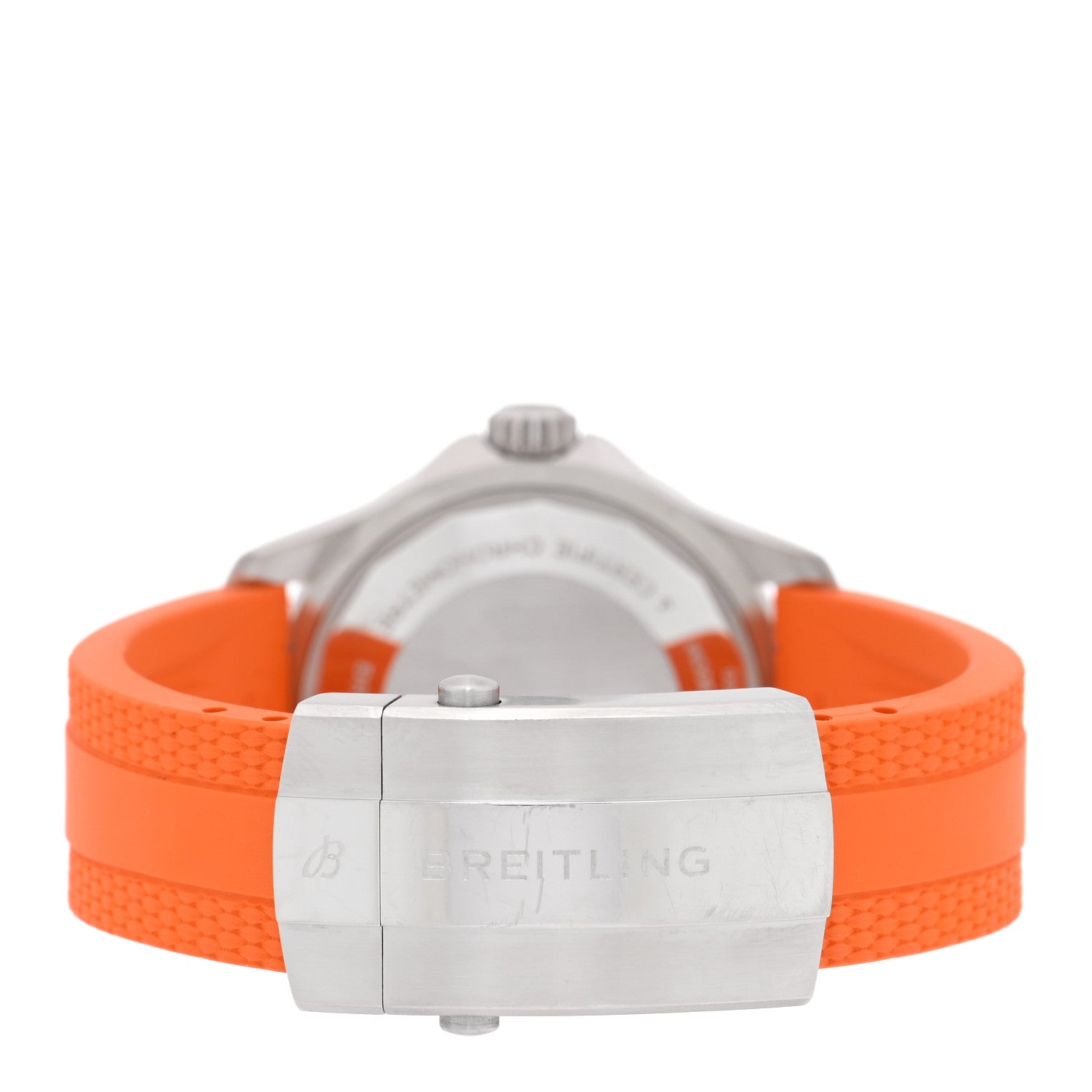 Stainless Steel Rubber 36mm Superocean II Automatic Watch Tangarine A17377211O1S1 — view 3