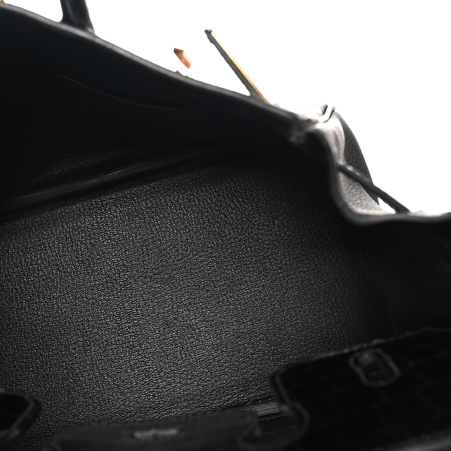 Togo Shiny Niloticus Crocodile Birkin Touch 25 Black — view 5
