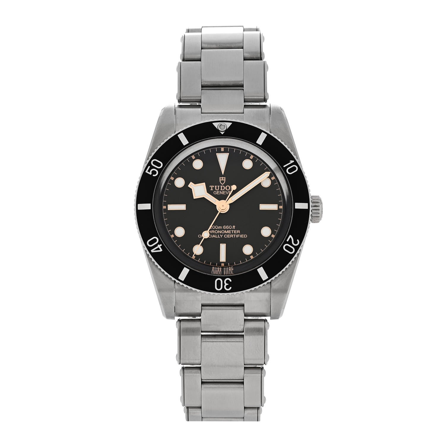 Stainless Steel 37mm Black Bay Fifty Four Automatic Watch Black 79000N