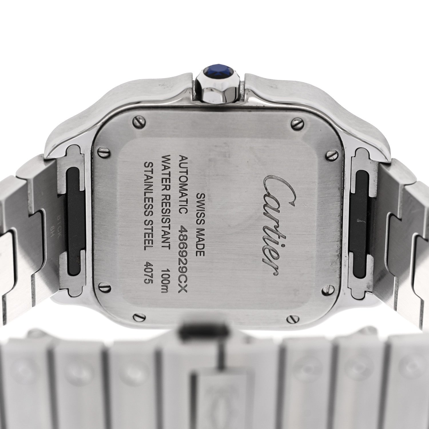 Stainless Steel 35mm Santos de Cartier Automatic Watch — view 4