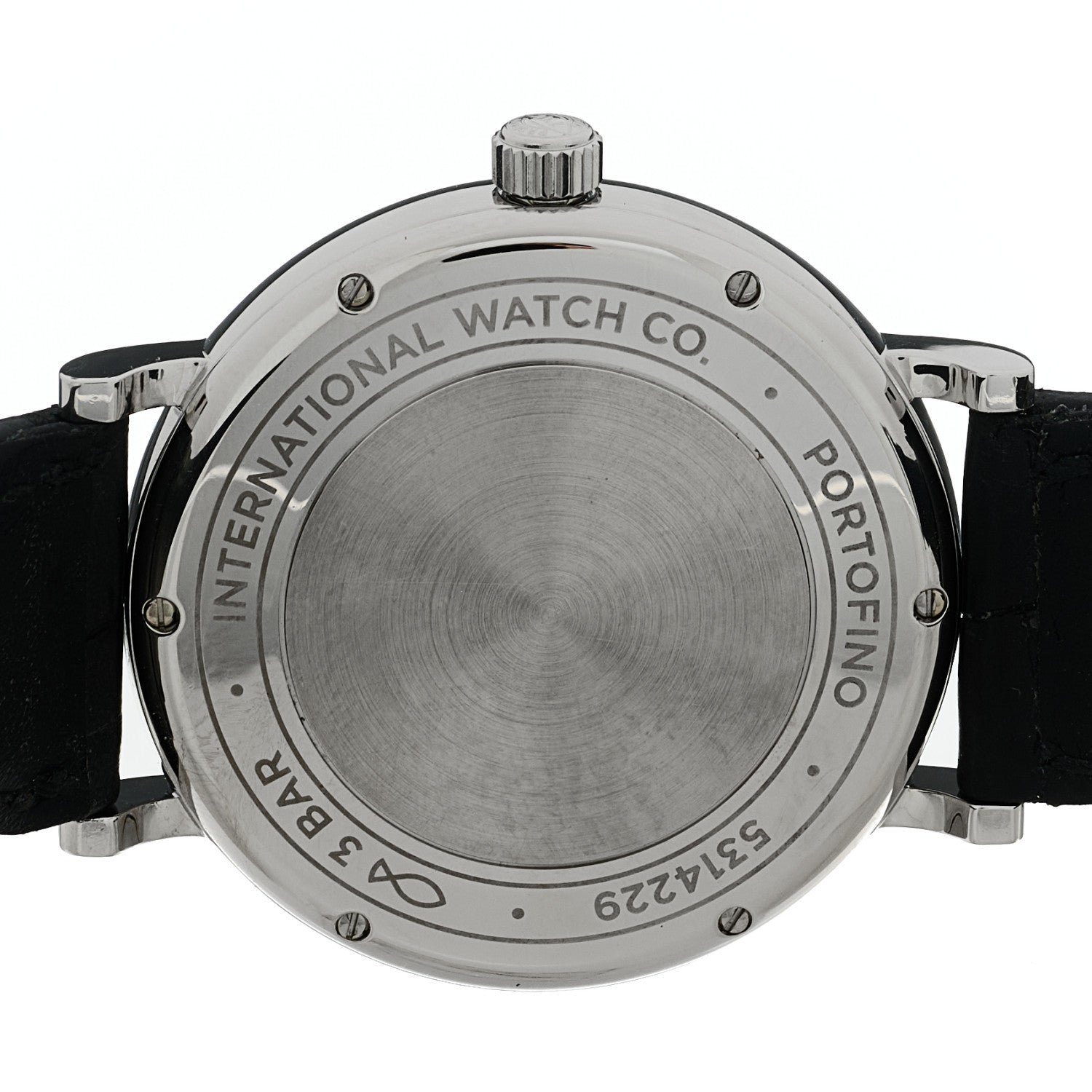 Stainless Steel Alligator Diamond 37mm Portofino Automatic Watch Grey IW458102 — view 4