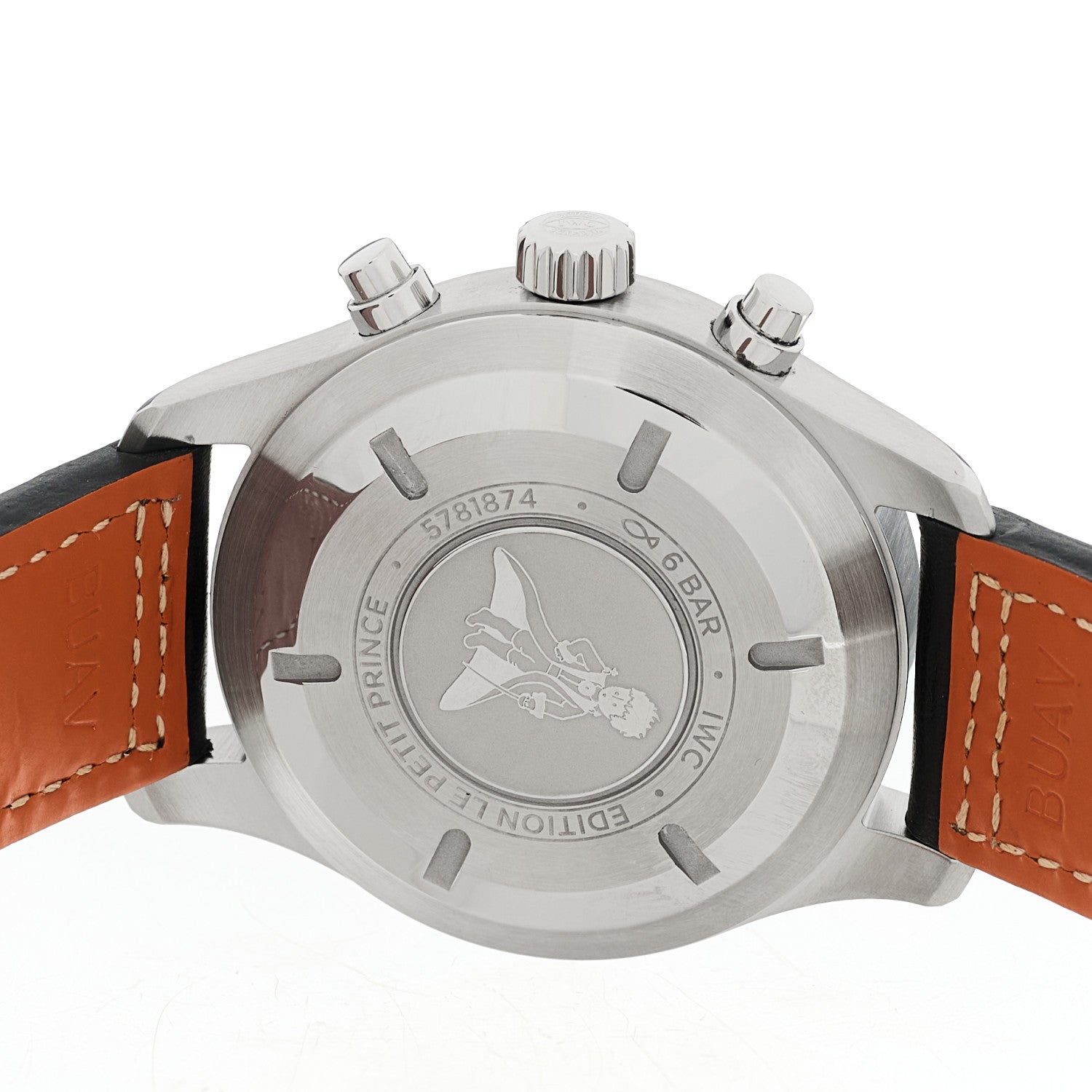 Stainless Steel Calfskin 43mm Pilot "Le Petit Prince" Chronograph Automatic Watch Blue IW377714 — view 4