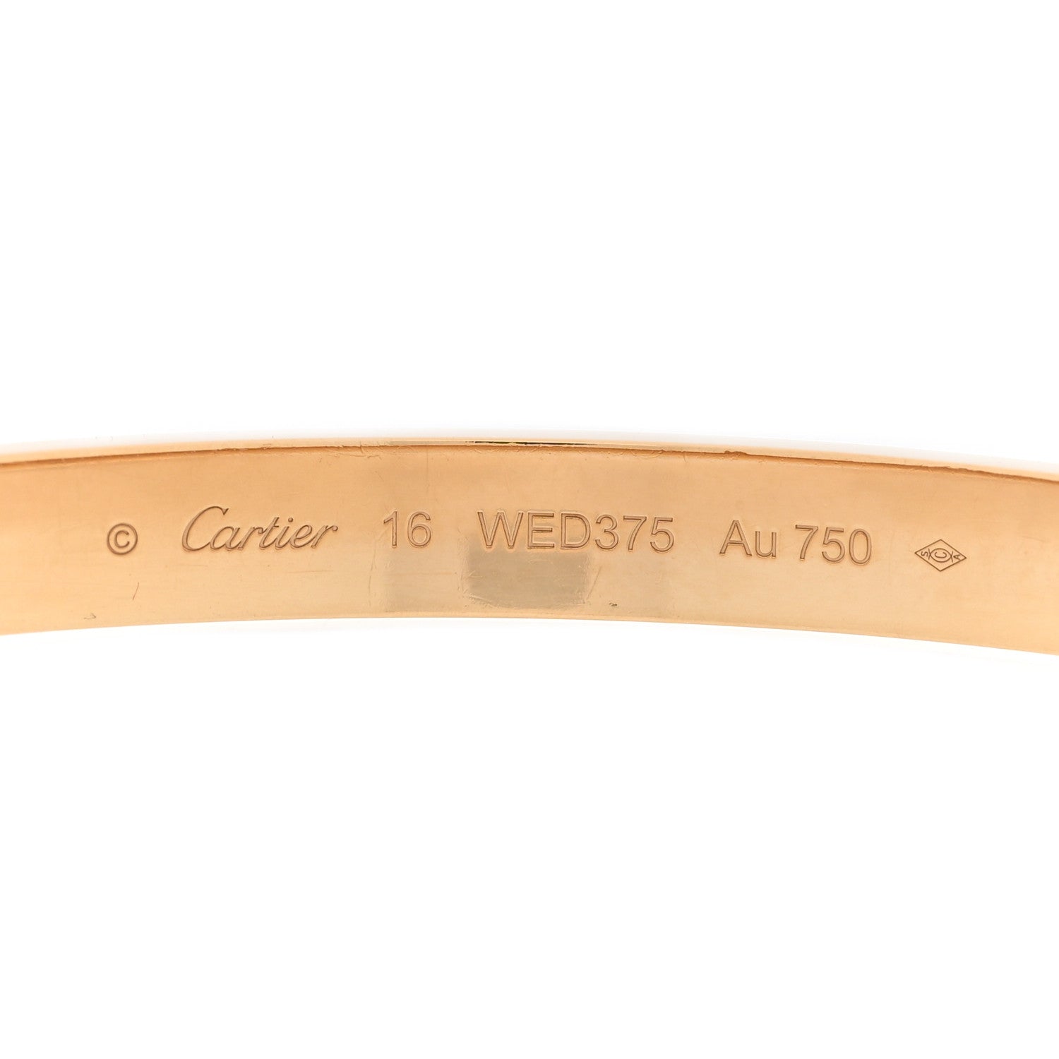 18K Yellow Gold LOVE Bracelet 16 — view 3