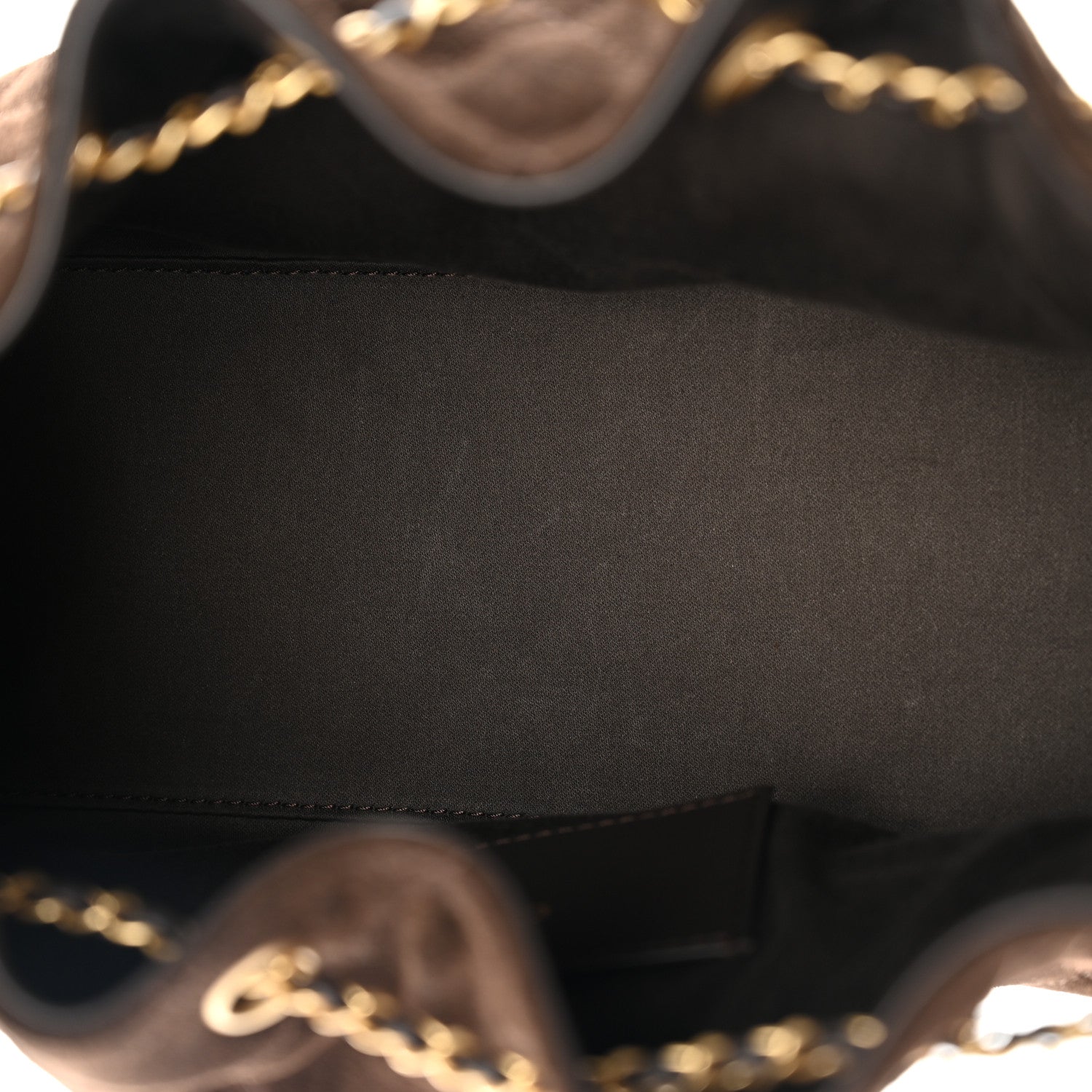 Suede Quilted Small Chanel 25 Handbag Dark Brown — view 4