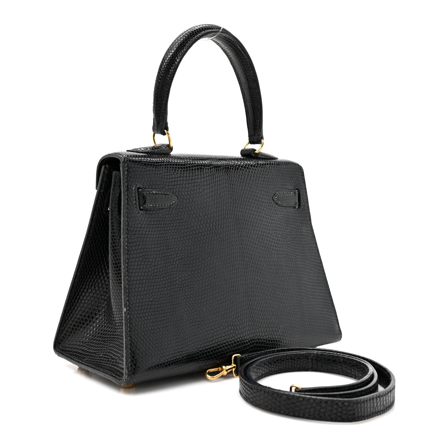 Lizard Mini Kelly Sellier 20 Black — view 3