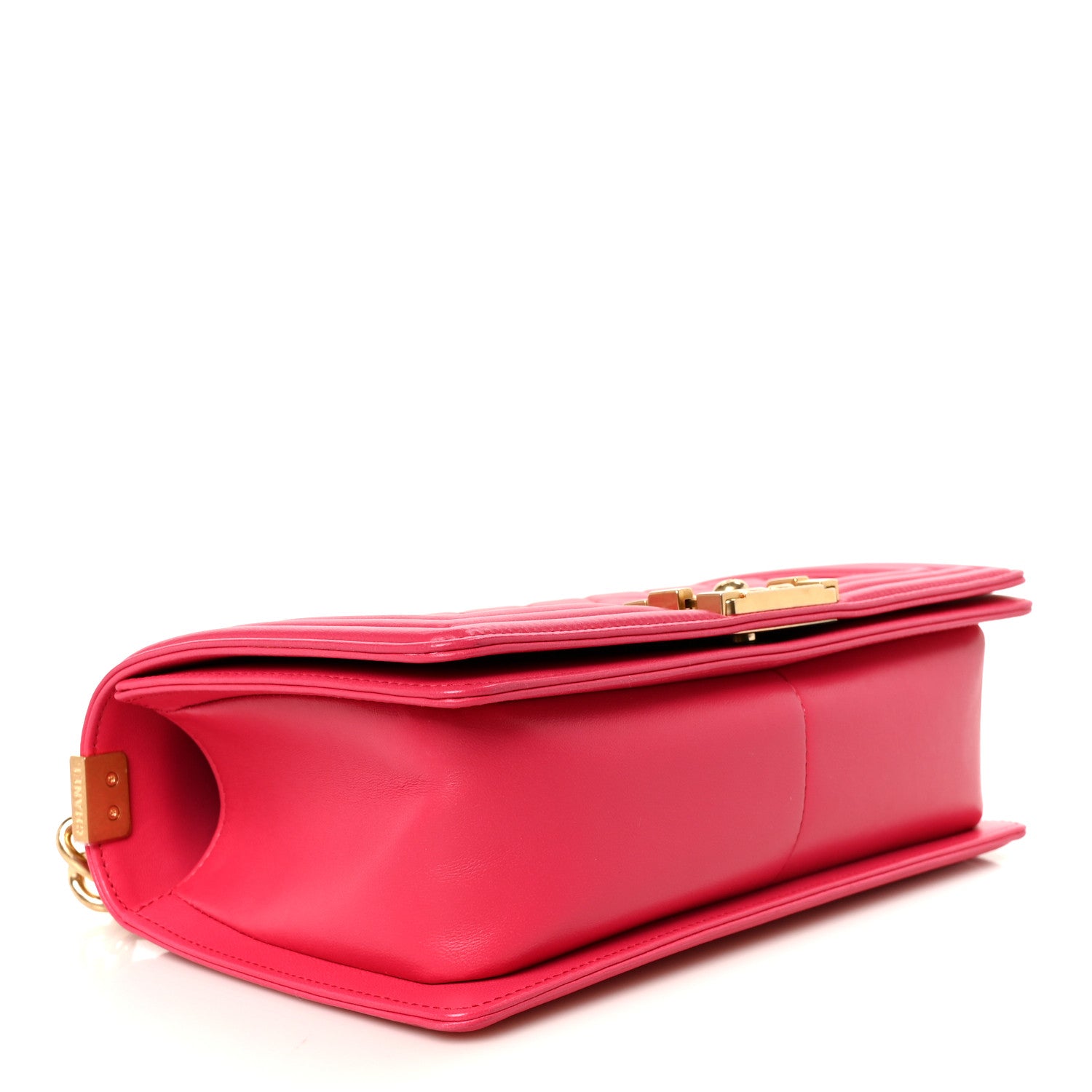 Lambskin Quilted Medium Boy Flap Pink — view 4