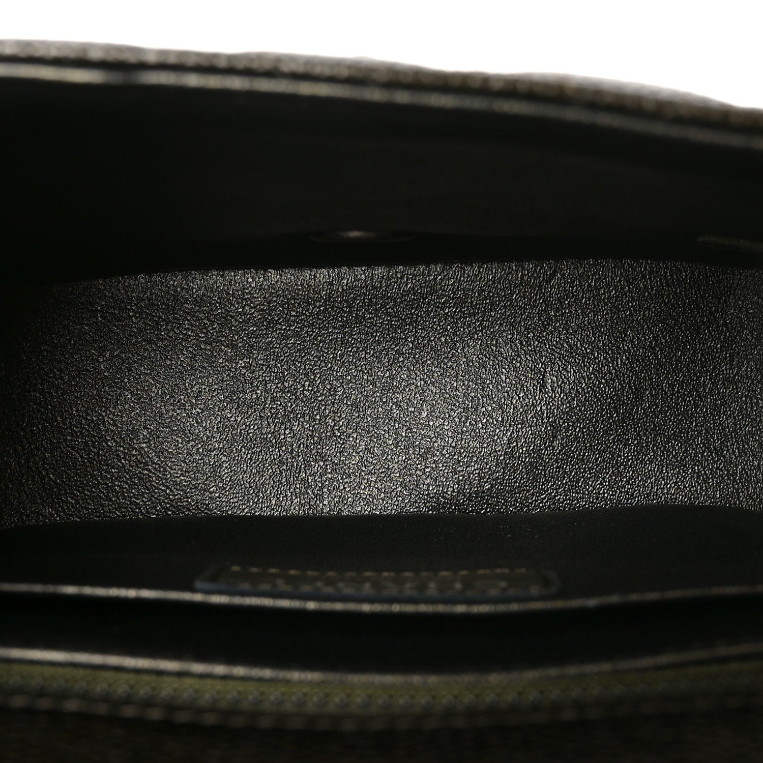 Caviar Quilted Mini Square Flap Dark Charcoal — view 5
