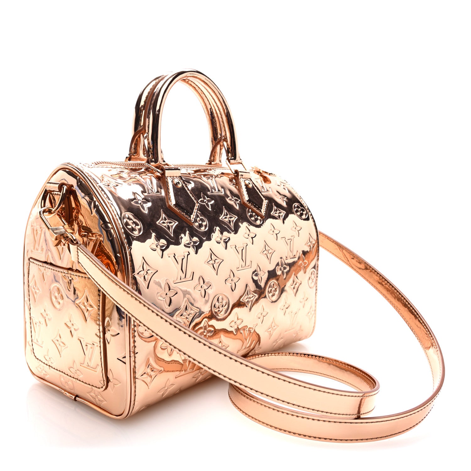 Monogram Miroir Speedy Bandouliere 25 Copper — view 3