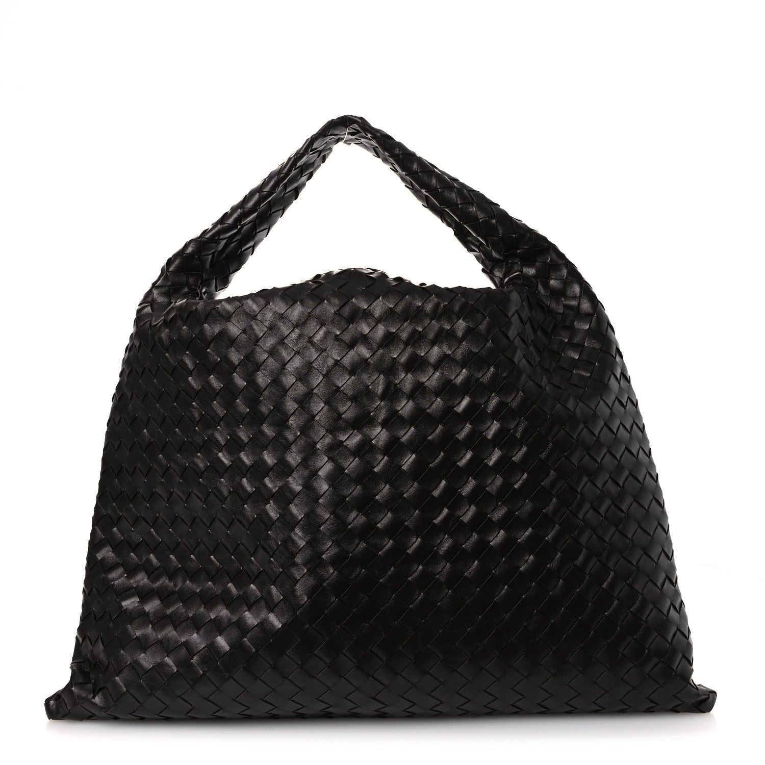 Calfskin Intrecciato Large Hop Ebano