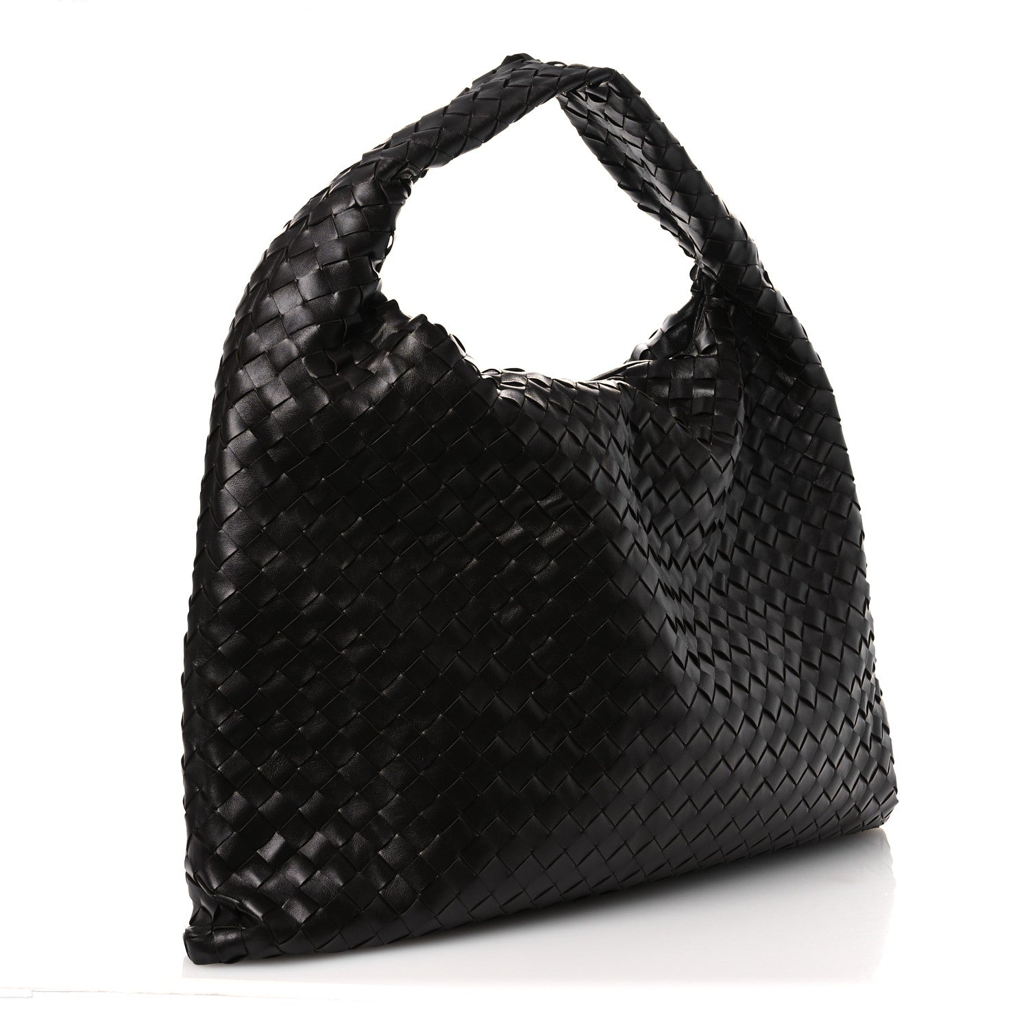 Calfskin Intrecciato Large Hop Ebano — view 3