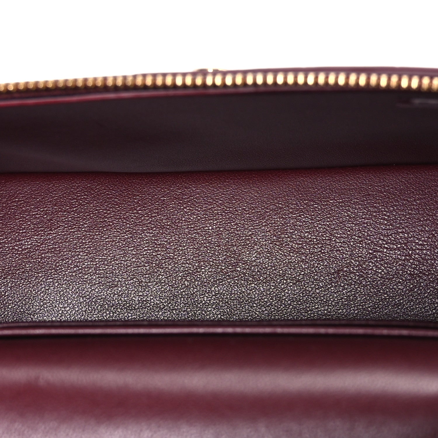 Calfskin Crocodile Embossed Crococo Exoticoco Vanity With Chain Dark Burgundy — view 5
