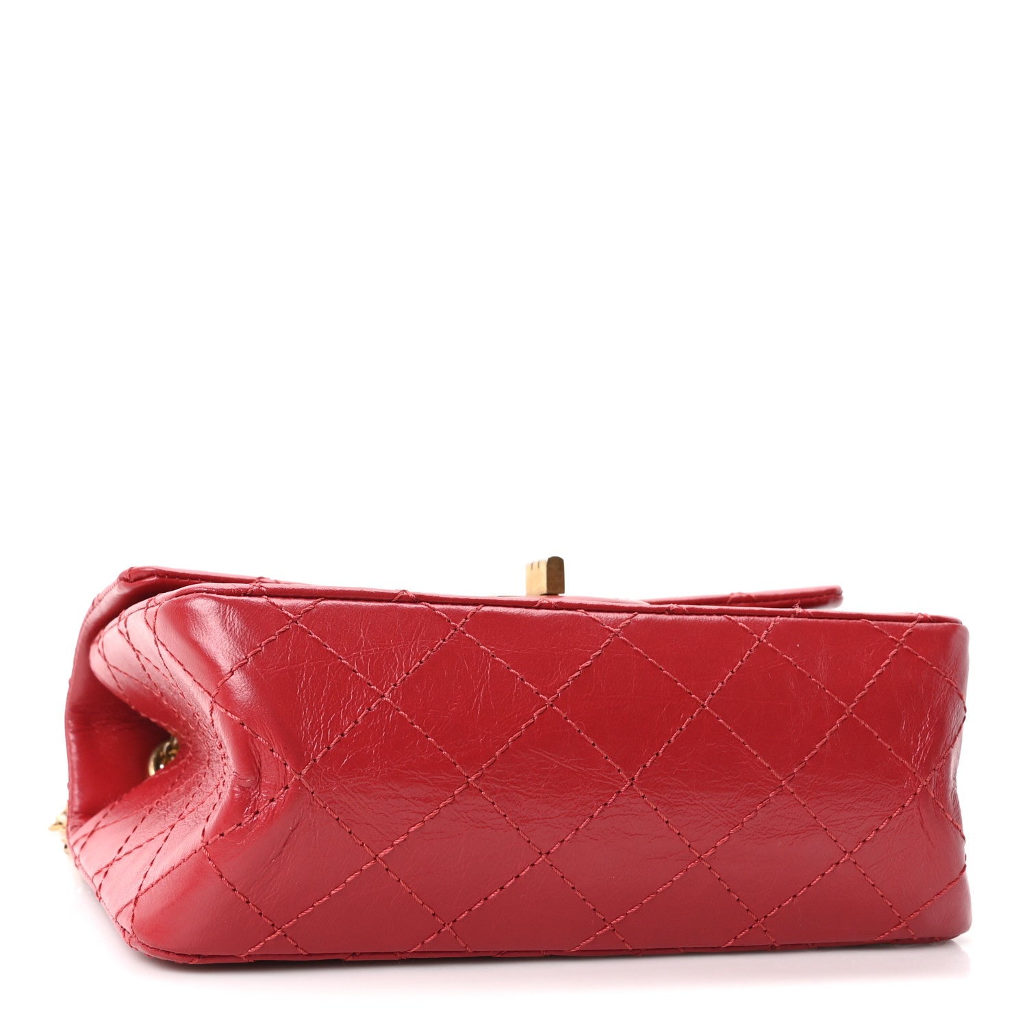Aged Calfskin Quilted 2.55 Reissue Mini Flap Red — view 4