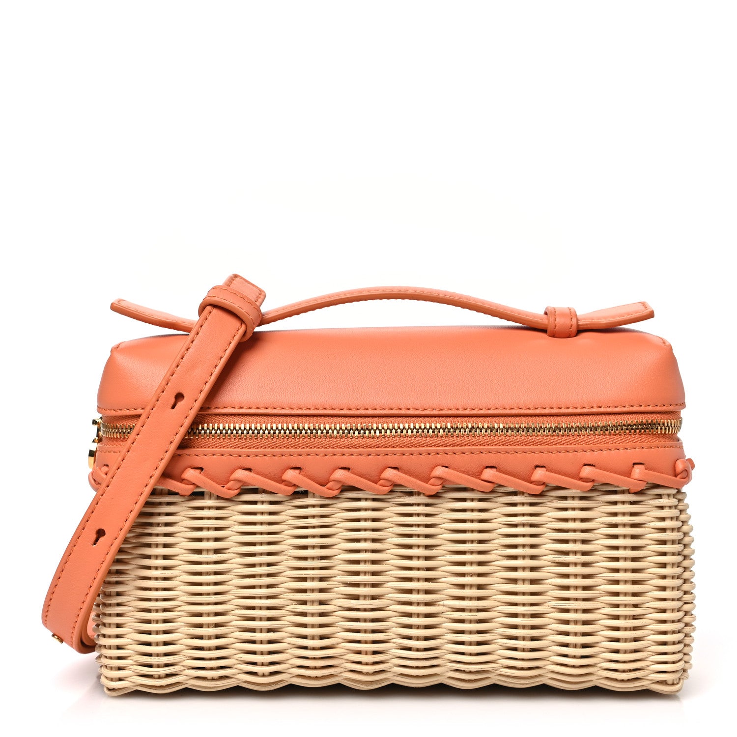 Wicker Calfskin L19 Extra Pocket Pouch Sun Kissed
