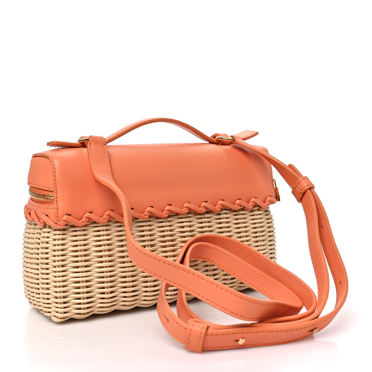 Wicker Calfskin L19 Extra Pocket Pouch Sun Kissed — view 2