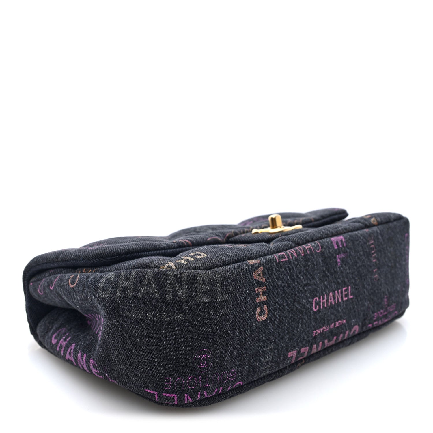 Denim Quilted Denim Mood Large Flap Black Multicolor — view 5