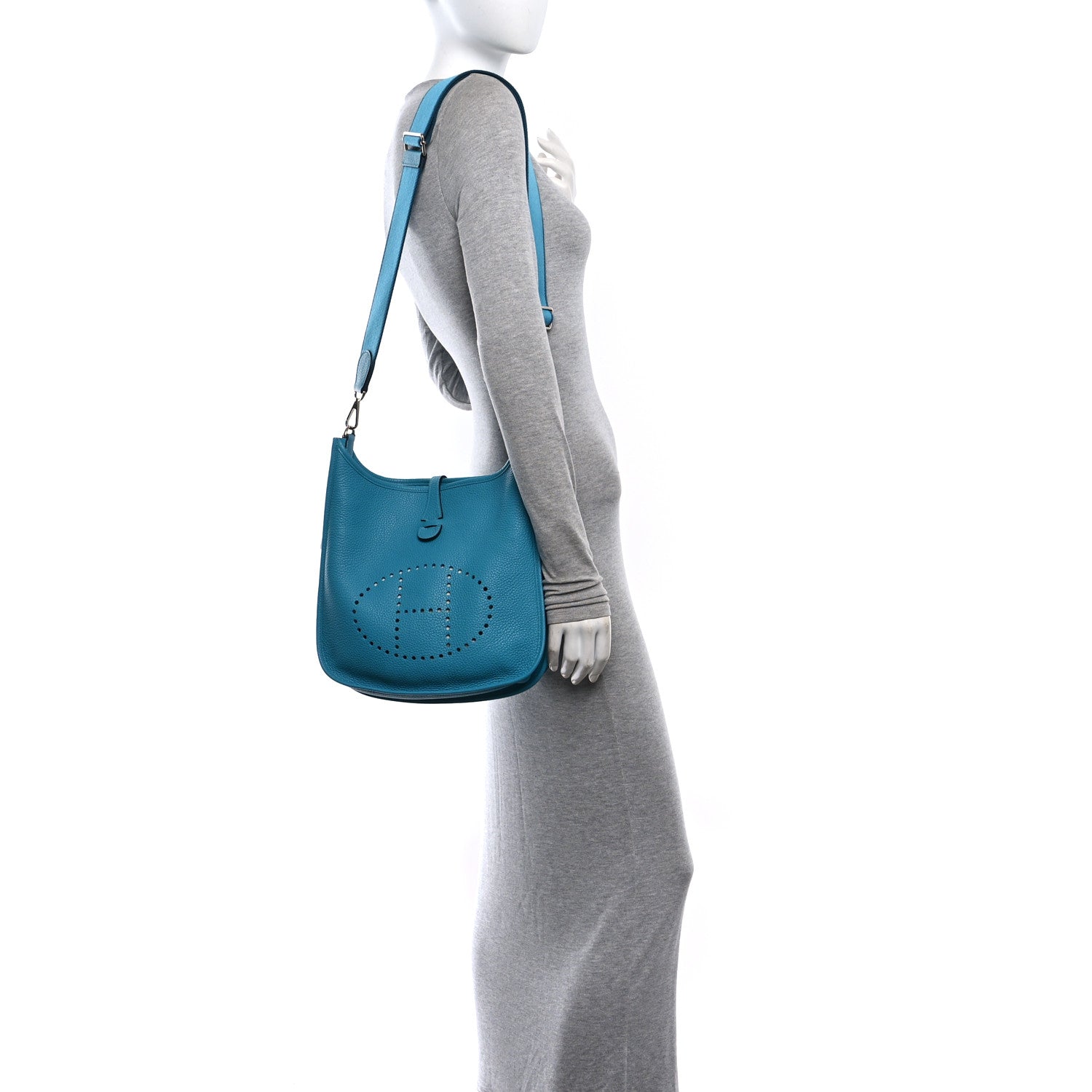 Taurillon Clemence Evelyne III PM Turquoise Colvert — view 2