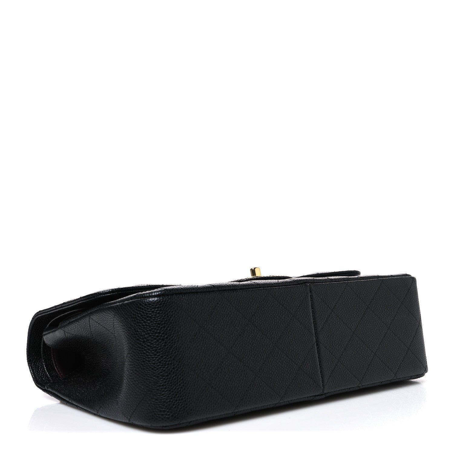Caviar Quilted Jumbo Double Flap Black — view 4
