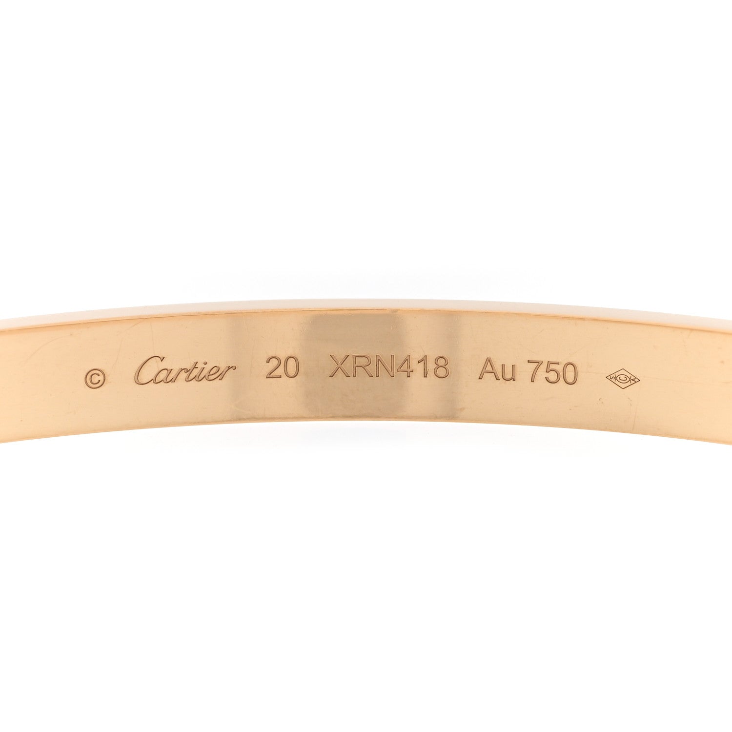 18K Yellow Gold LOVE Bracelet 20 — view 3