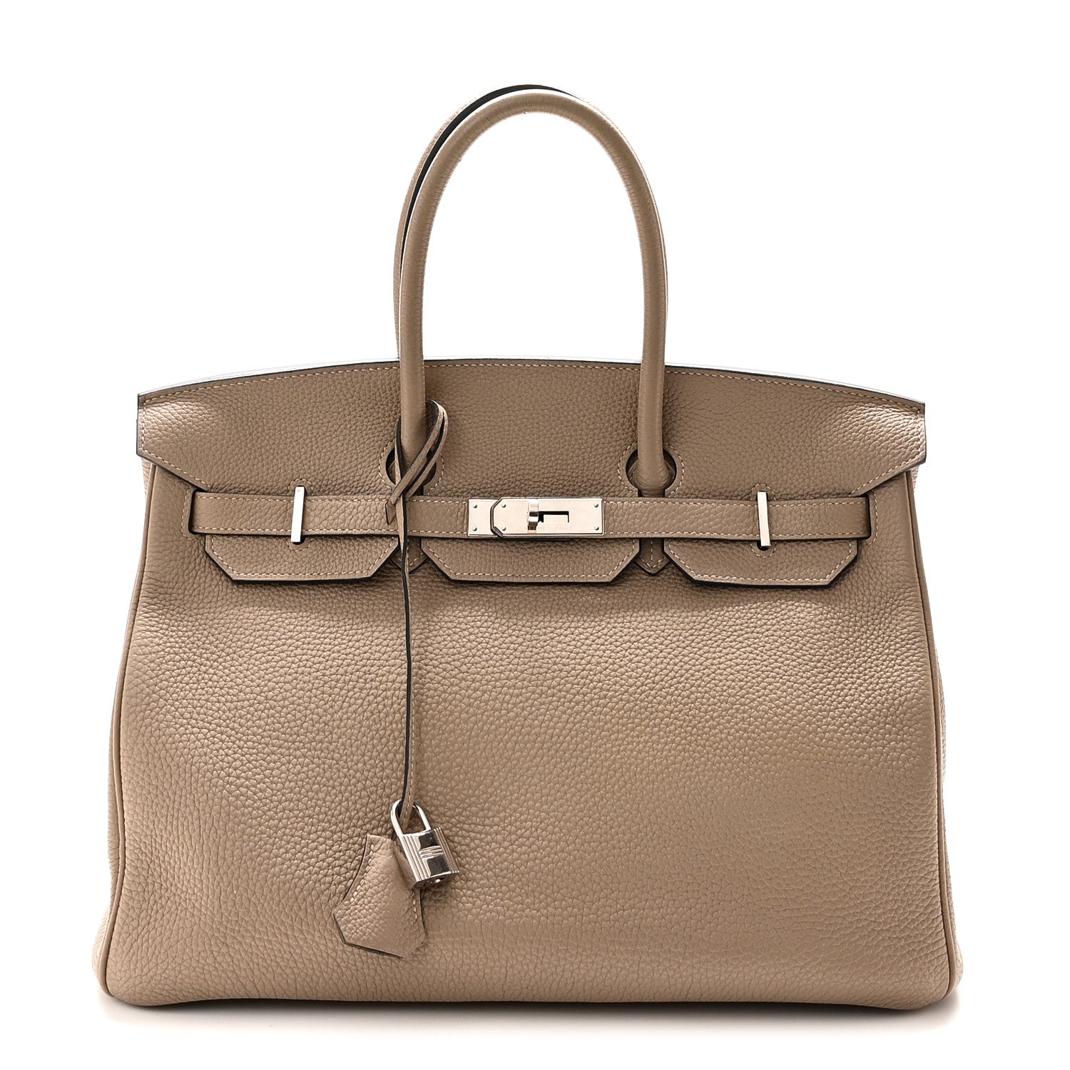Taurillon Clemence Birkin 35 Gris Tourterelle