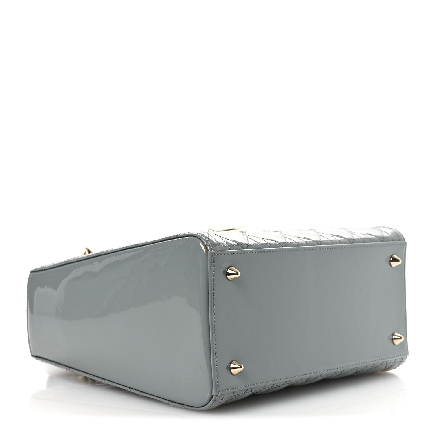 Patent Cannage Medium Lady Dior Grey — view 4