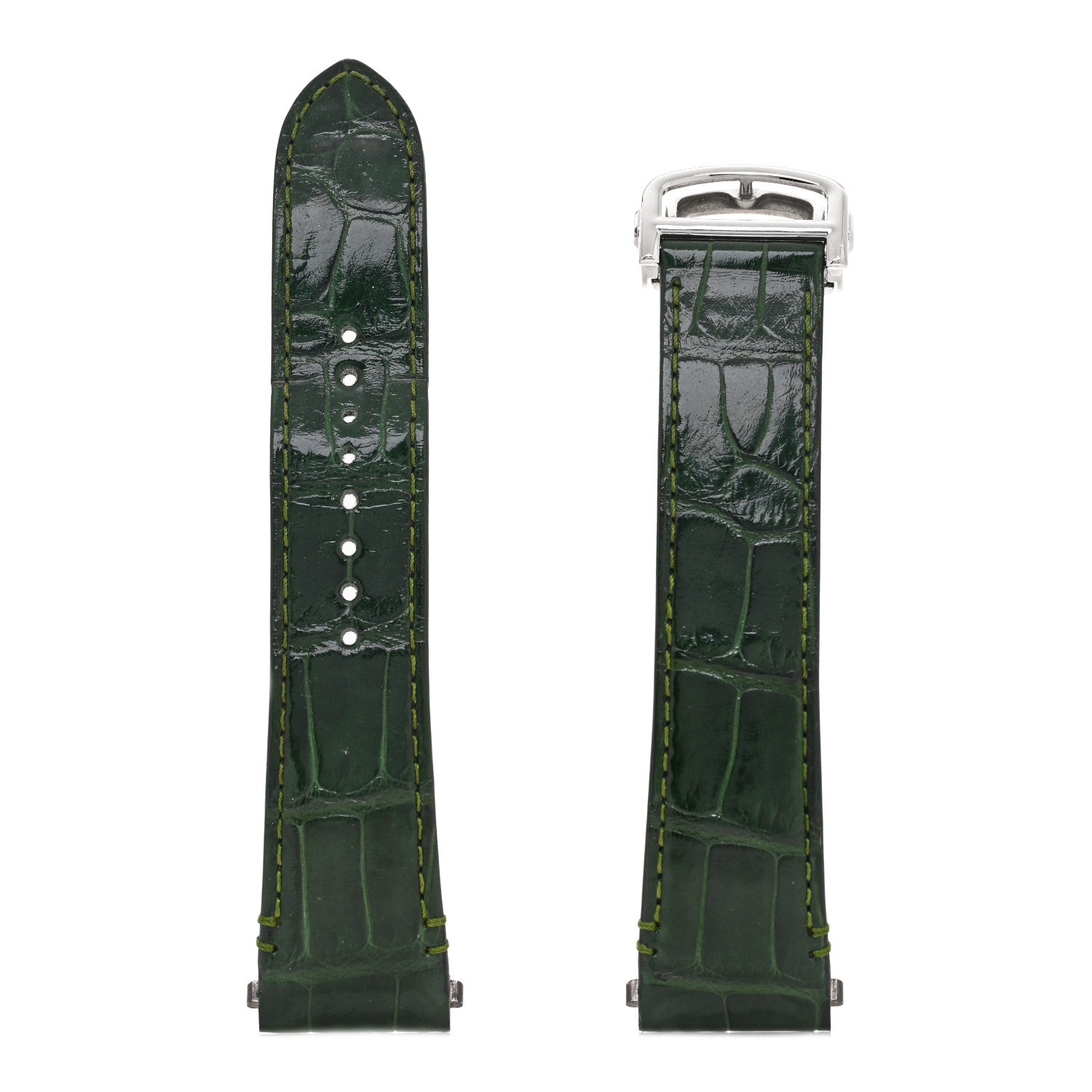 Stainless Steel 39.8mm Santos De Cartier Automatic Watch Green — view 5