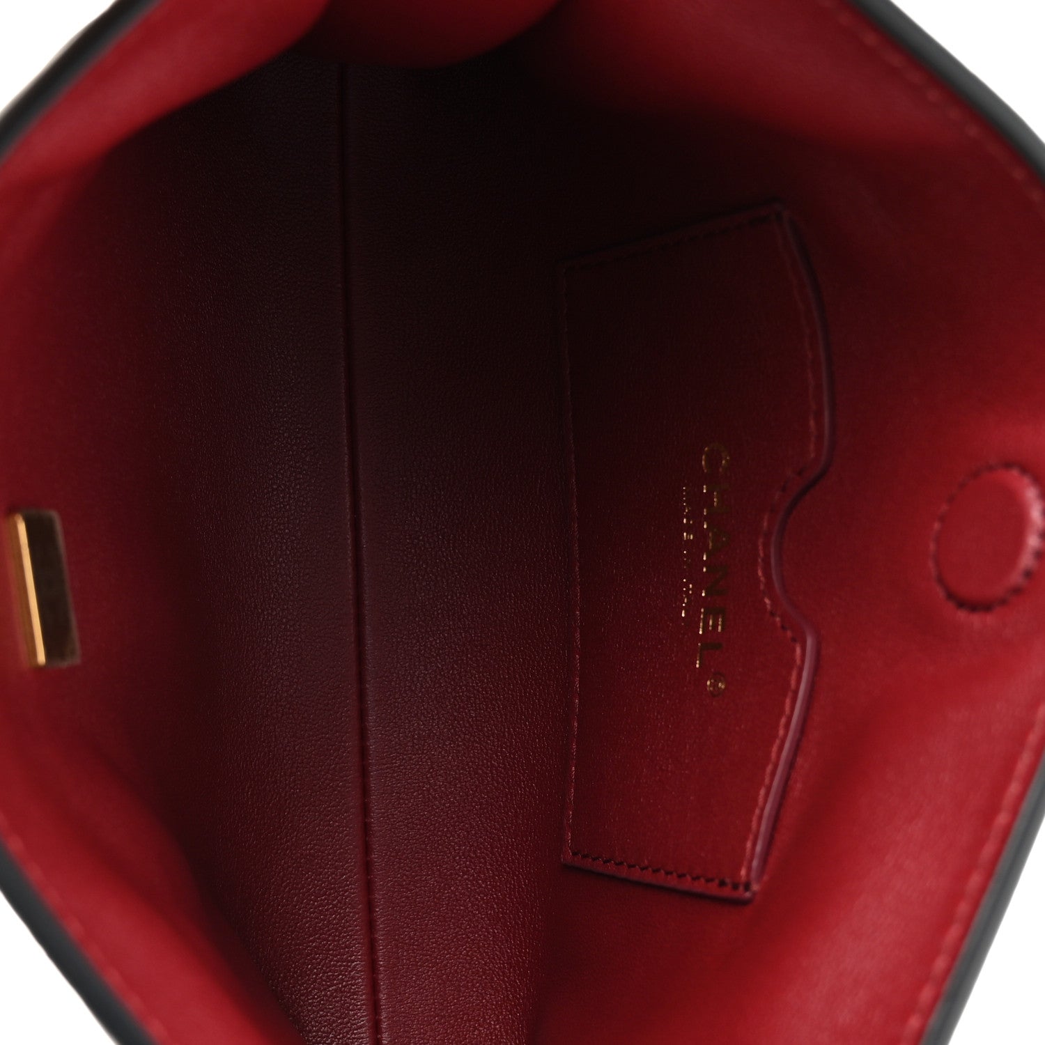 Lambskin Quilted CC Hobo Bag Black — view 5