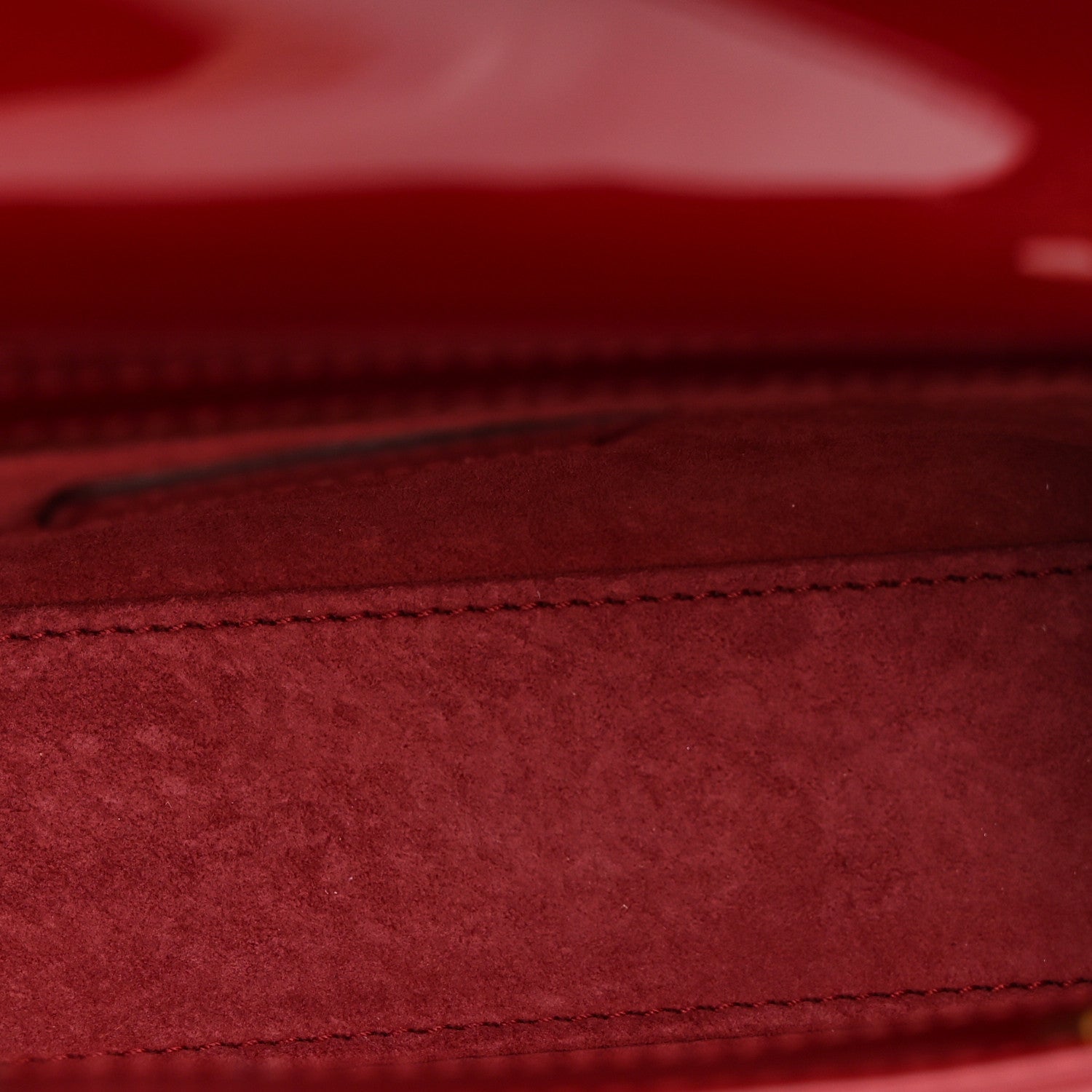 Patent Cannage Mini Lady Dior Red — view 5