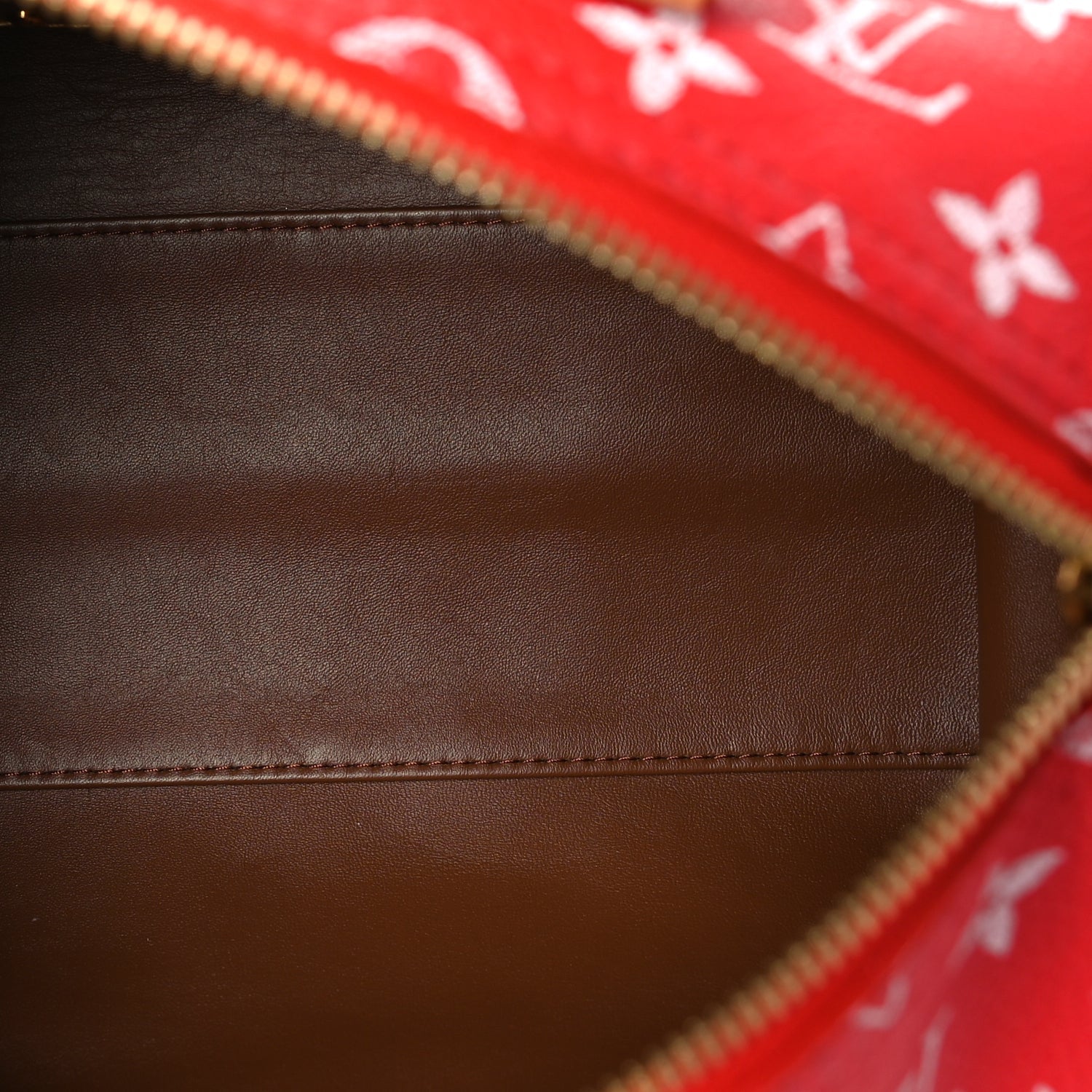 Soft Calfskin Monogram Speedy P9 Bandouliere 25 Red — view 4