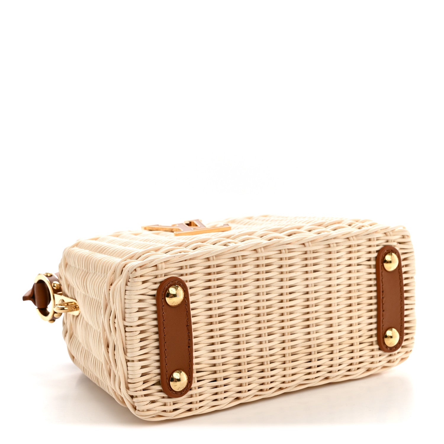 Rattan Calfskin Capucines Mini Brown — view 4