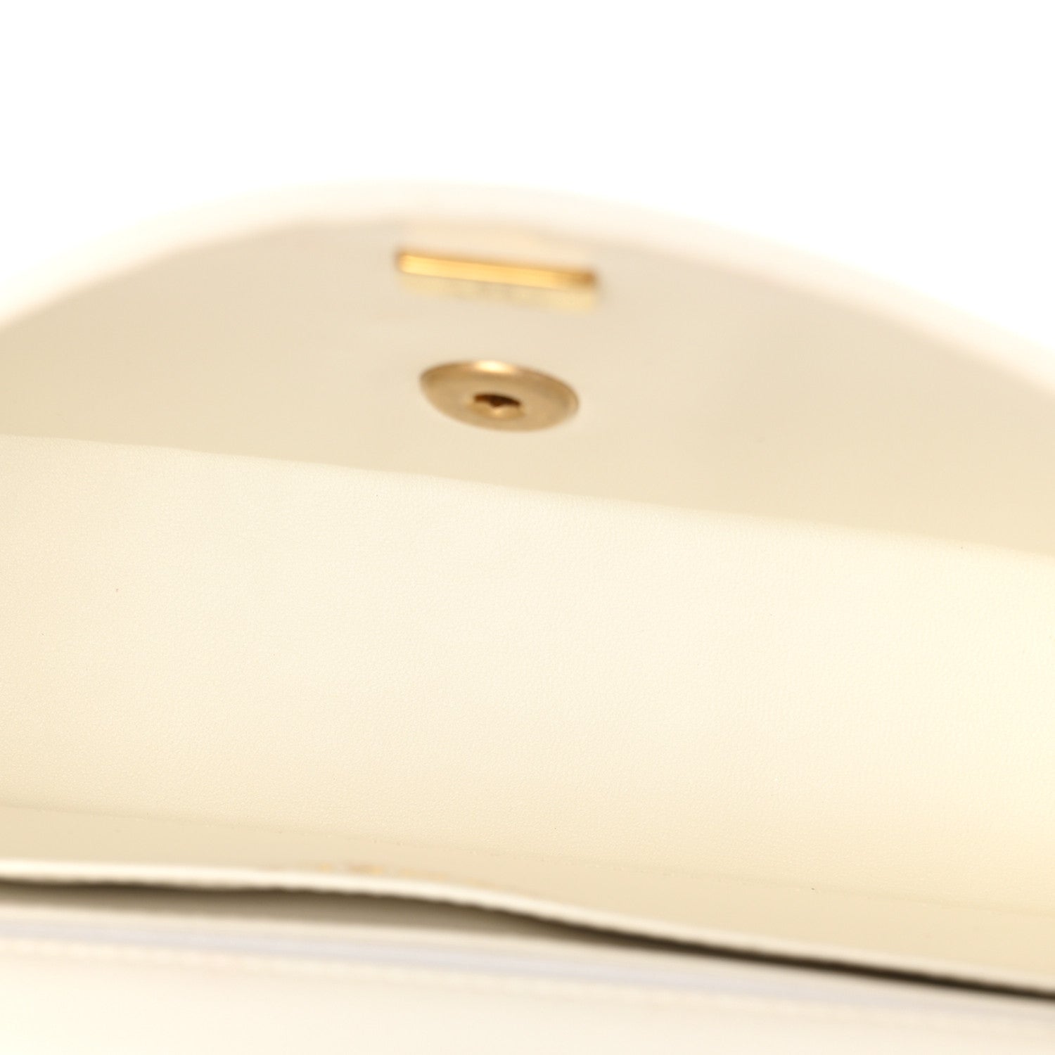 Metallic Lambskin Viscose Woven Flap Gold White — view 5