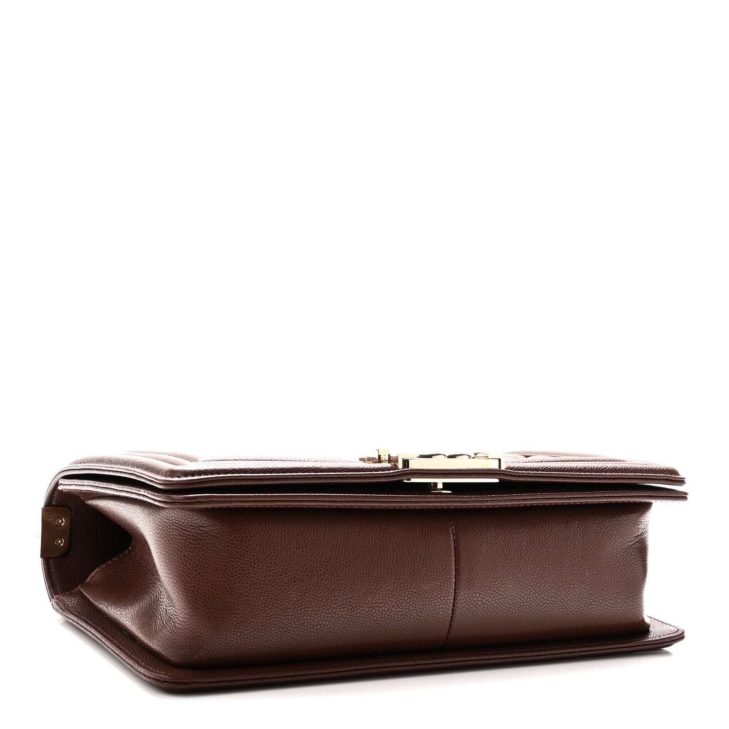 Caviar Quilted Medium Boy Flap Brown — view 4
