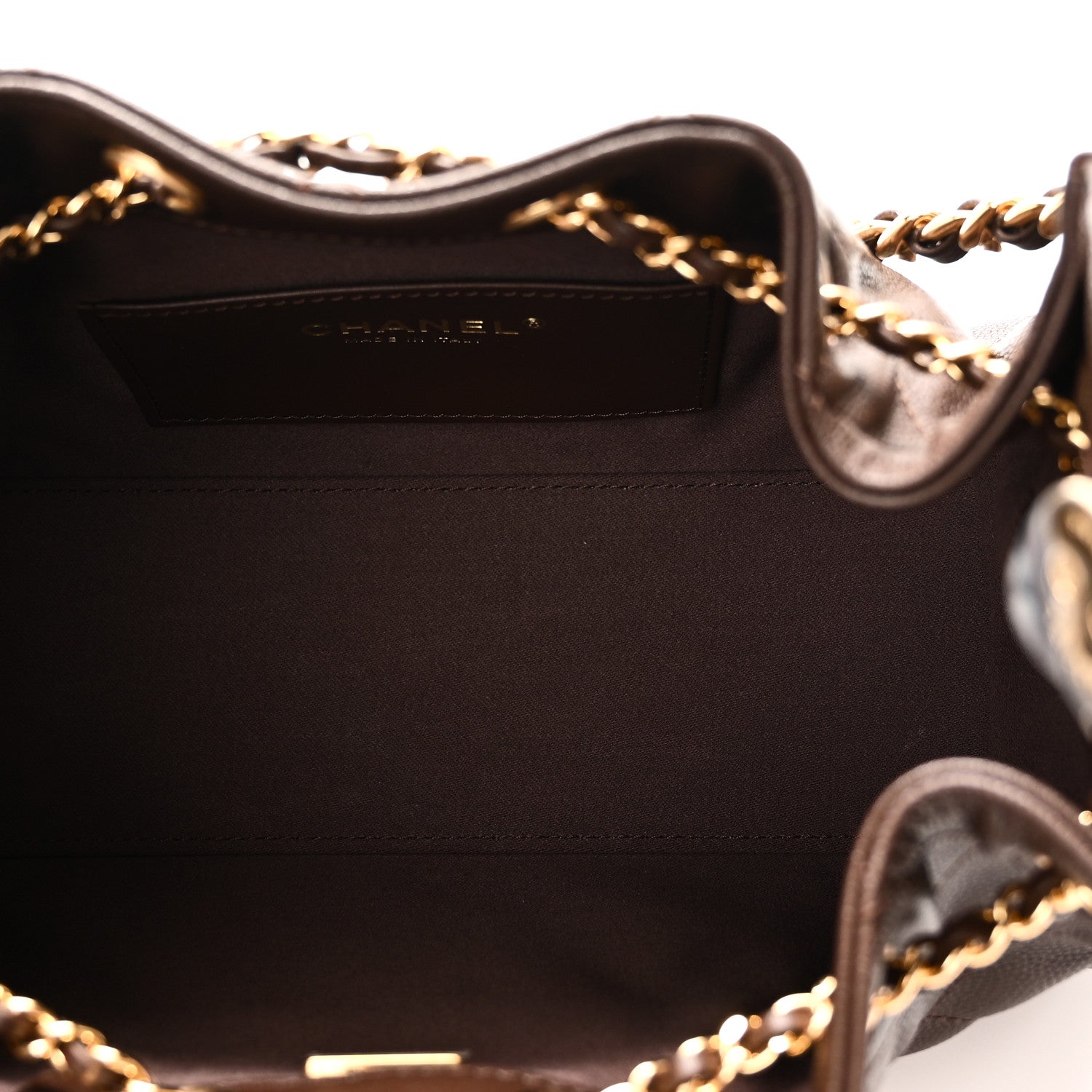 Caviar Quilted Mini Chanel 25 Handbag Dark Brown — view 5