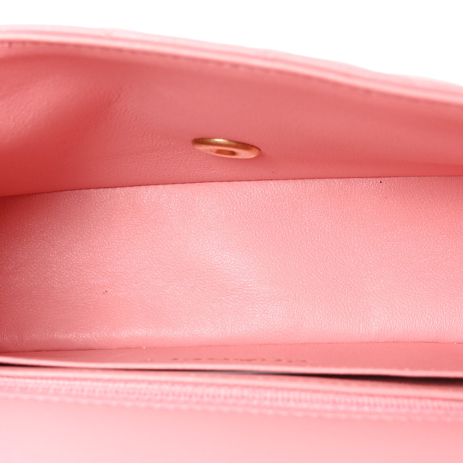Lambskin Quilted Mini Rectangular Flap Pink — view 5