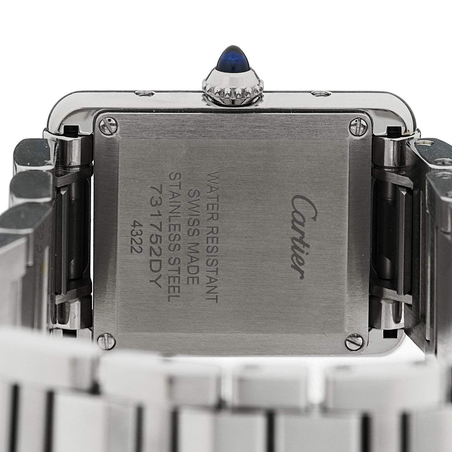 Stainless Steel 22mm Tank Must Quartz Watch — view 4