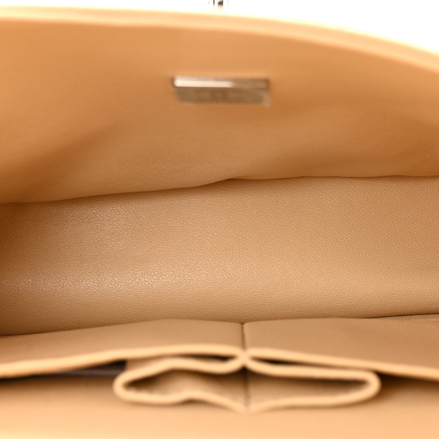 Caviar Quilted Small Double Flap Beige — view 5
