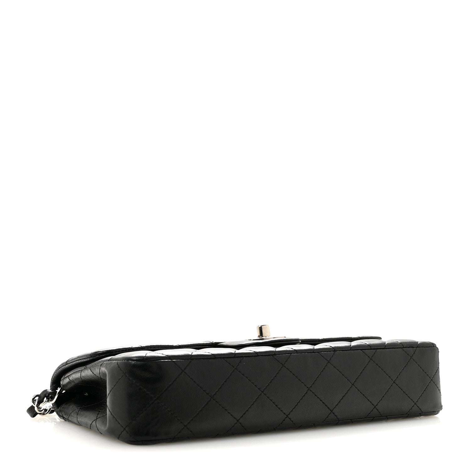 Lambskin Quilted East West Flap Black — view 4