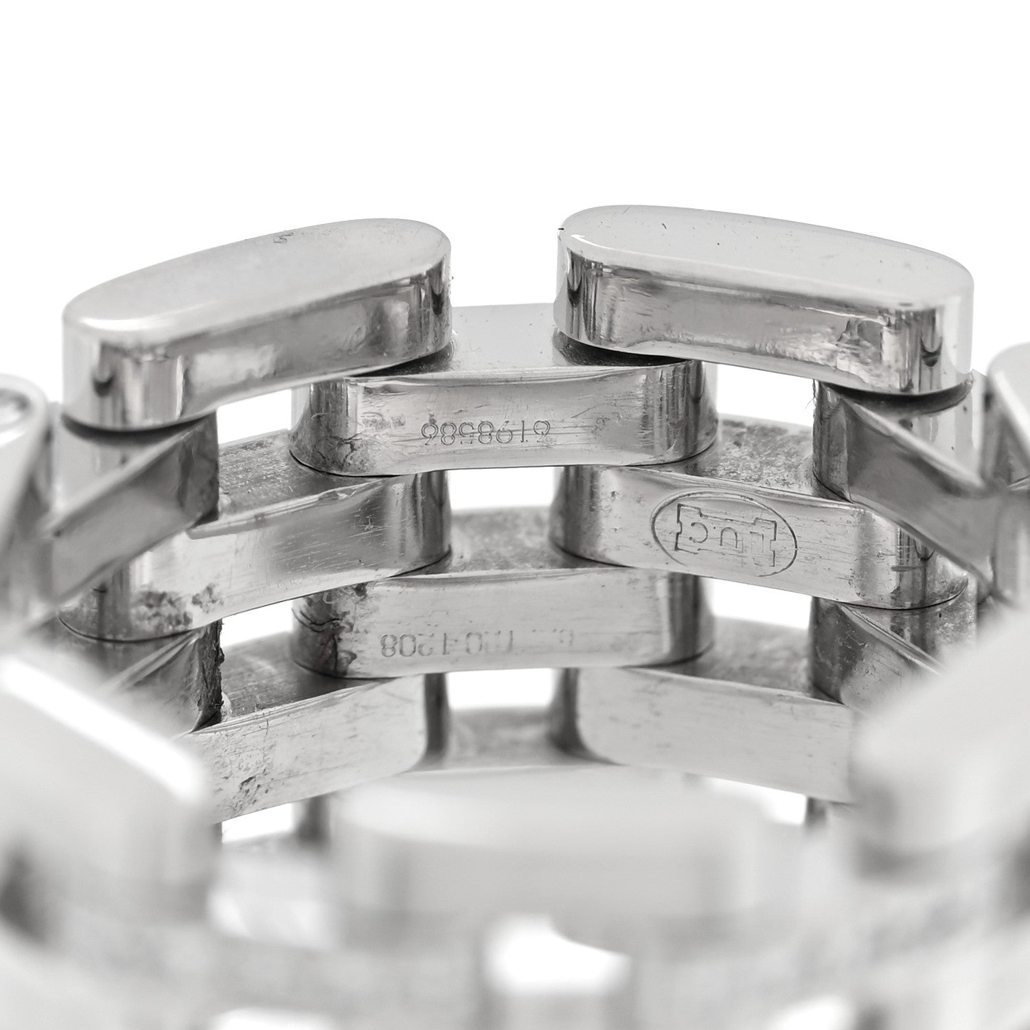 18K White Gold Diamond Les Chaines Ring 50 5.5 — view 4