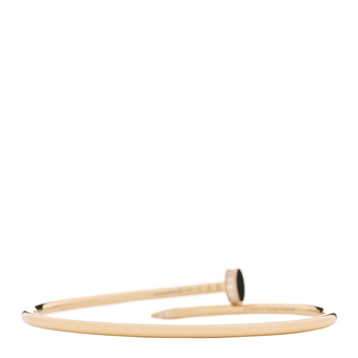 18K Yellow Gold Diamond Small Juste Un Clou Bracelet 17 — view 2