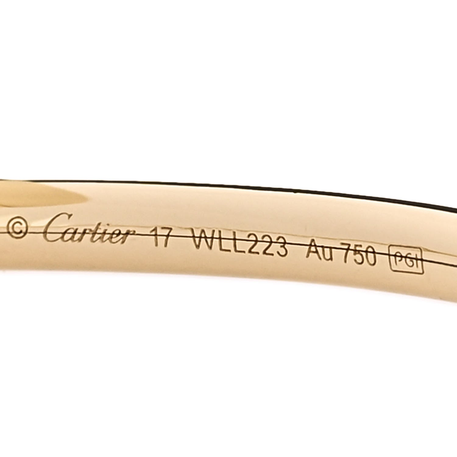 18K Yellow Gold Diamond Small Juste Un Clou Bracelet 17 — view 3