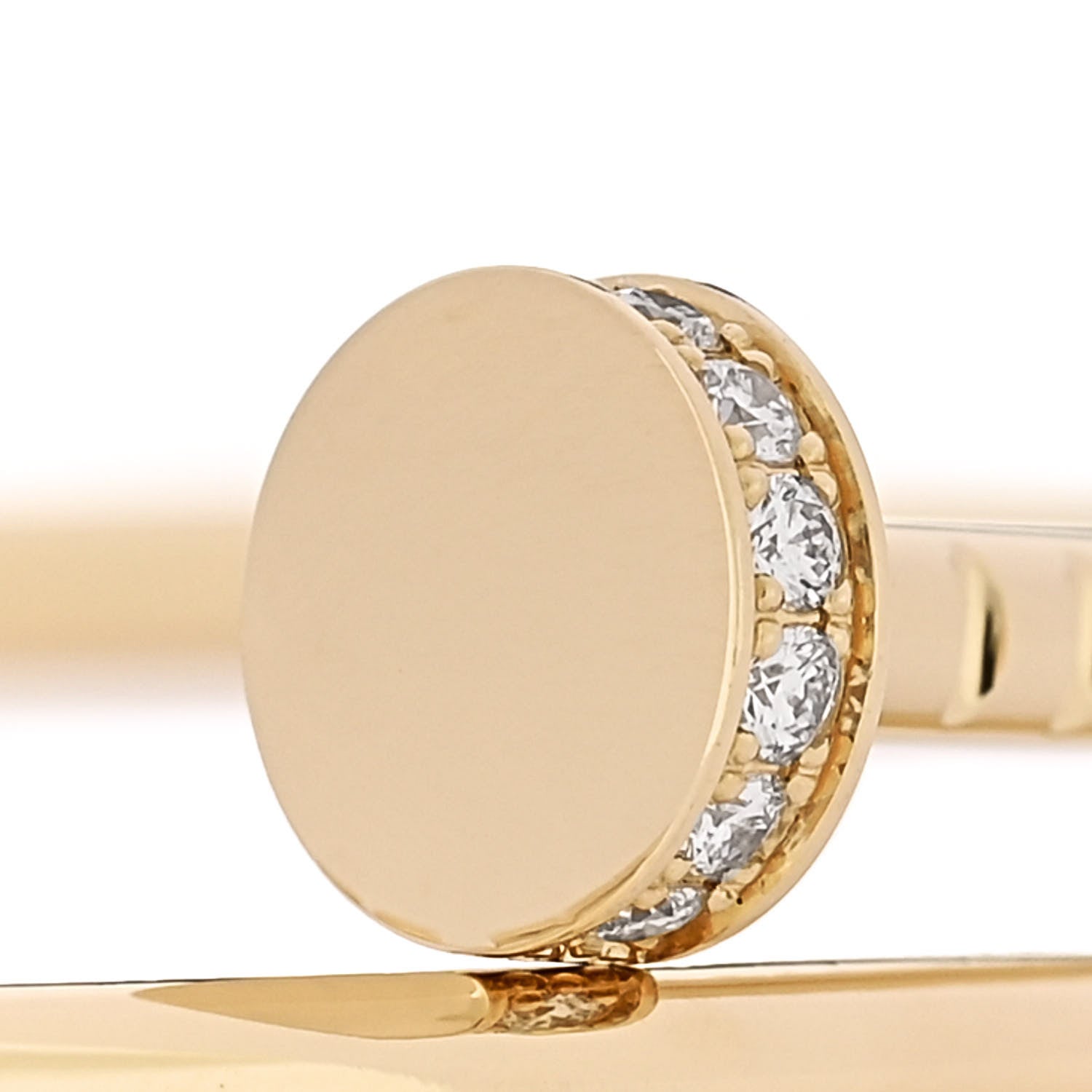 18K Yellow Gold Diamond Small Juste Un Clou Bracelet 17 — view 4