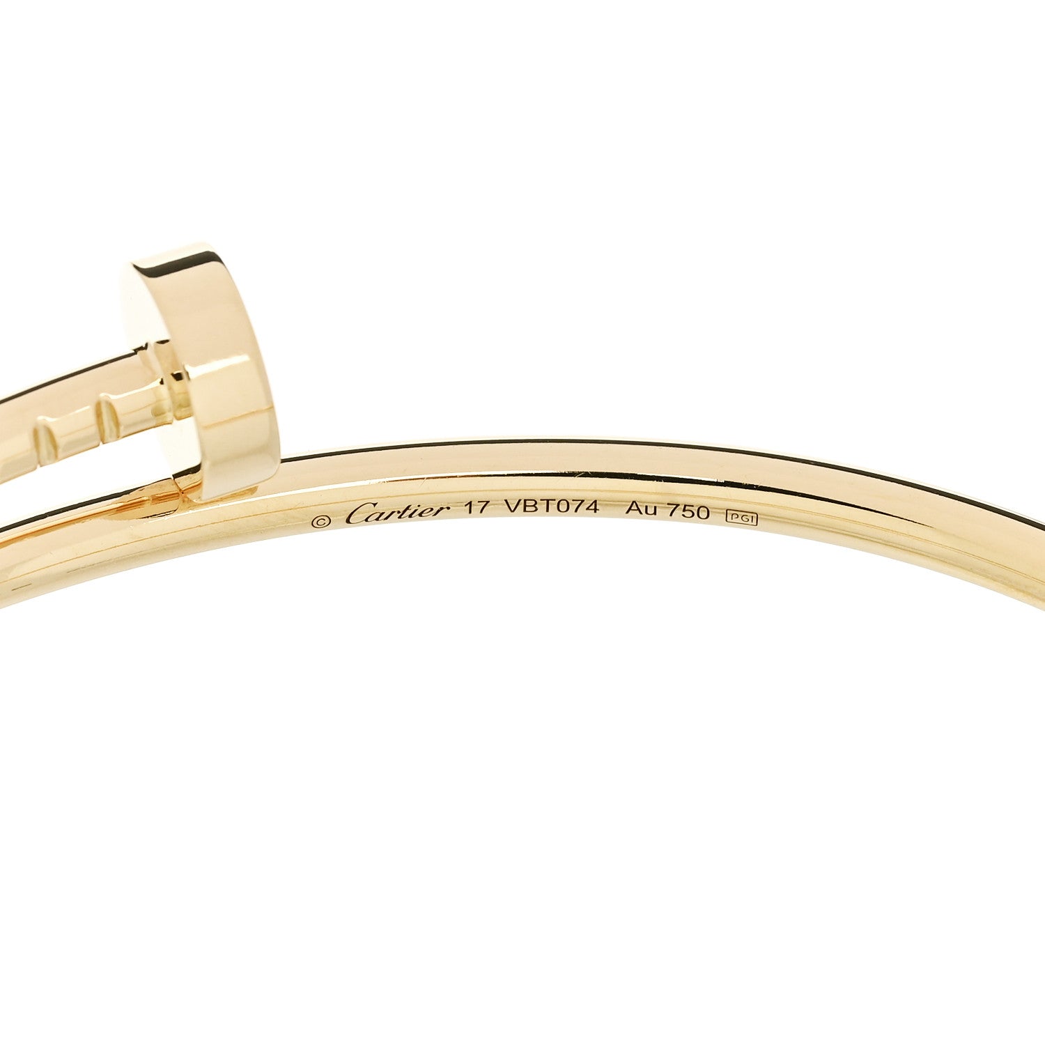 18K Yellow Gold Small Juste Un Clou Bracelet 17 — view 4