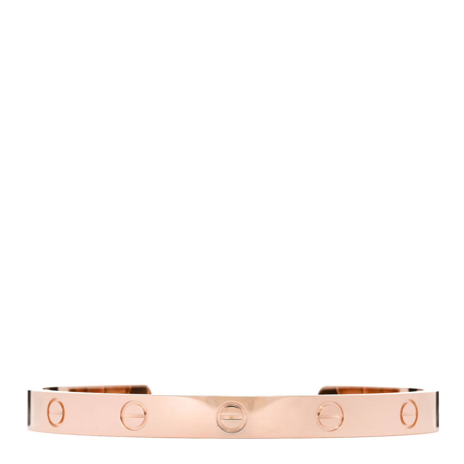 18K Pink Gold LOVE Cuff Bracelet 18