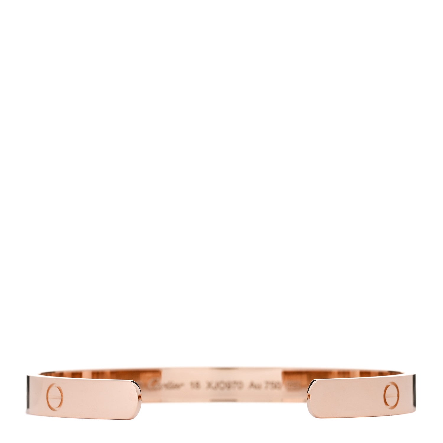 18K Pink Gold LOVE Cuff Bracelet 18 — view 2