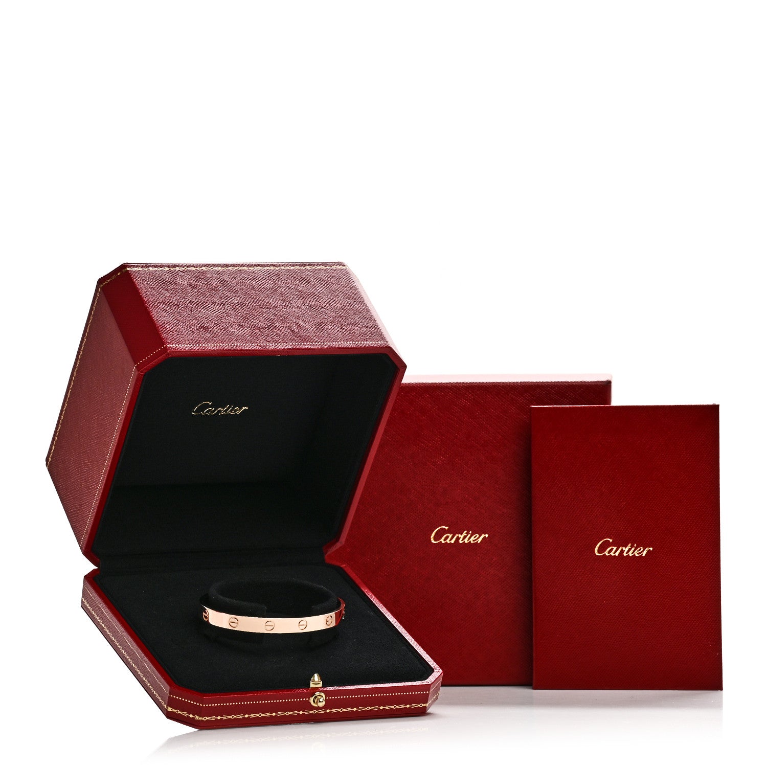 18K Pink Gold LOVE Cuff Bracelet 18 — view 4