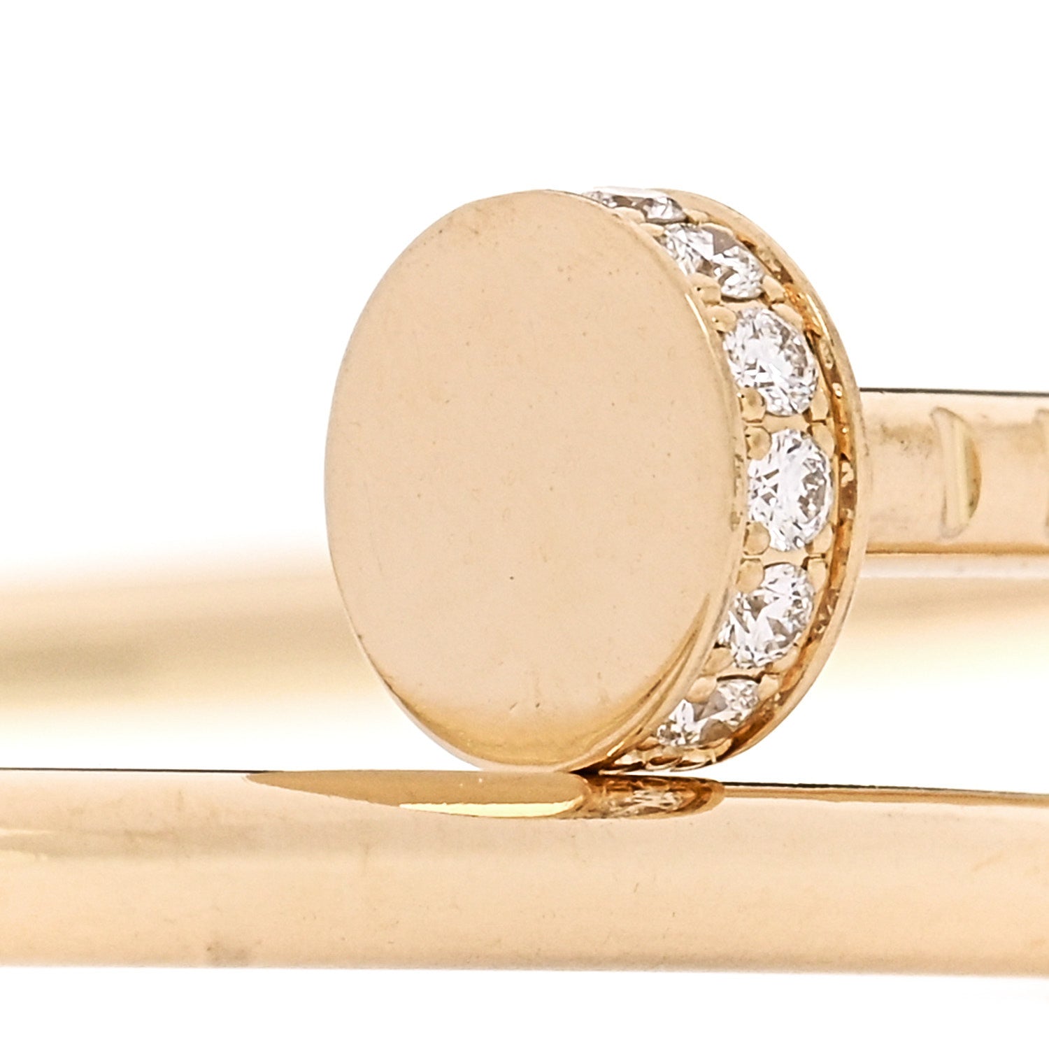 18K Yellow Gold Diamond Small Juste Un Clou Bracelet 17 — view 3