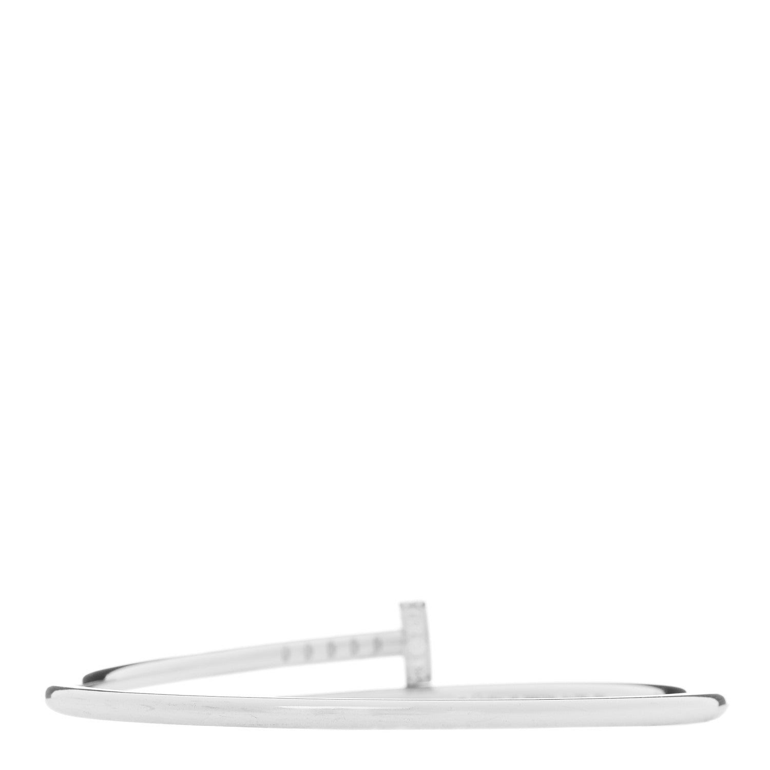 18K White Gold Diamond Small Juste Un Clou Bracelet 15 — view 2
