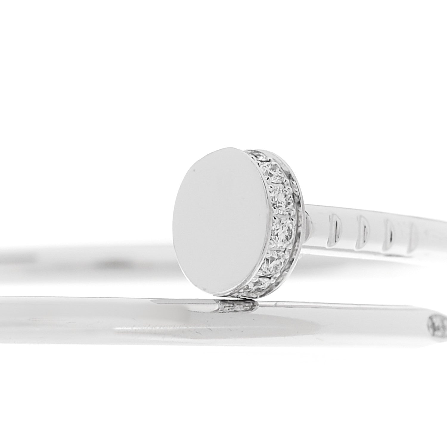 18K White Gold Diamond Small Juste Un Clou Bracelet 15 — view 3