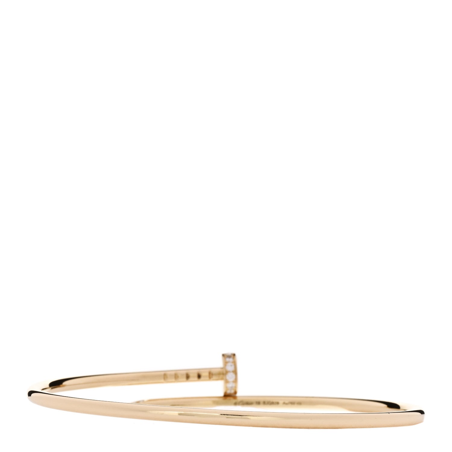 18K Yellow Gold Diamond Small Juste Un Clou Bracelet 18 — view 2