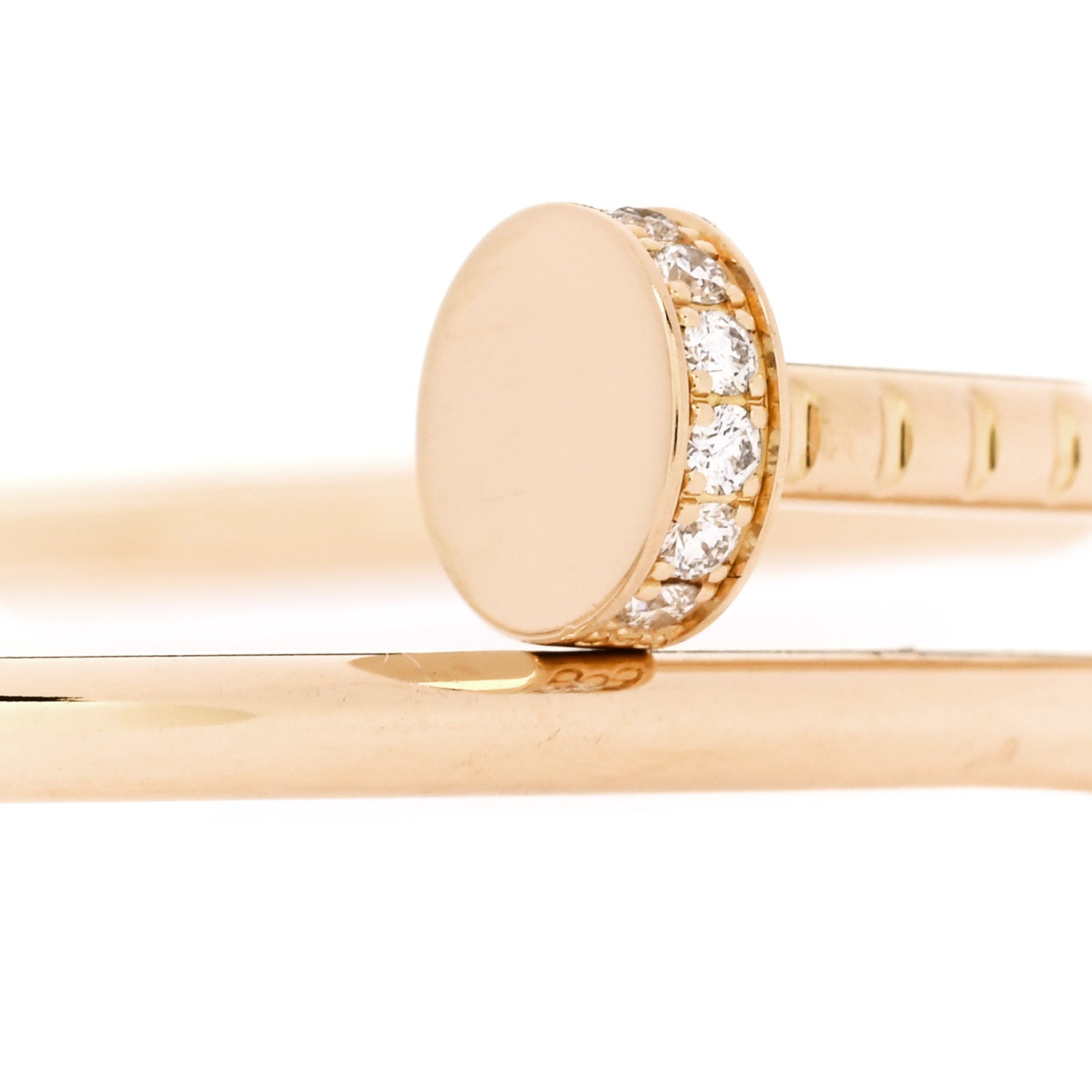 18K Yellow Gold Diamond Small Juste Un Clou Bracelet 18 — view 3