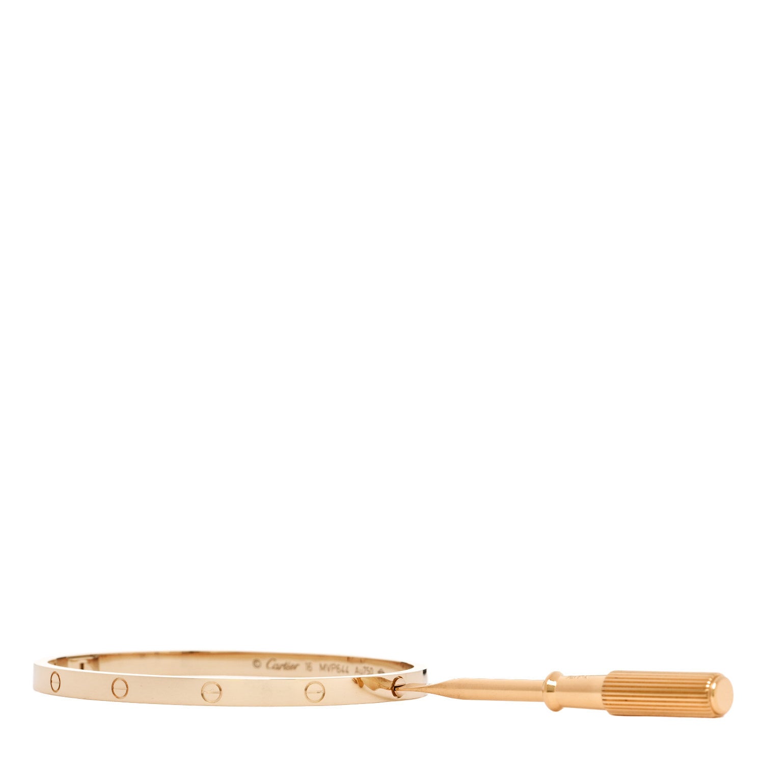 18K Yellow Gold Small LOVE Bracelet 16 — view 3